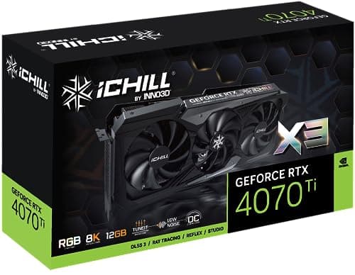 Inno3D X3 OC GeForce RTX 4070 Ti 12GB GDDR6X Black / Silver image