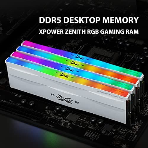 Silicon Power XPOWER Zenith RGB Gaming White DDR5-6000 CL40 32GB (2x16GB) image