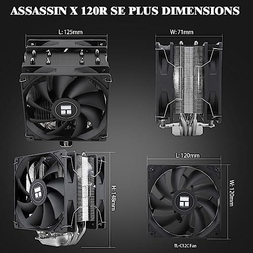 Thermalright Assassin X Refined SE PLUS Air 148mm Black / Silver image
