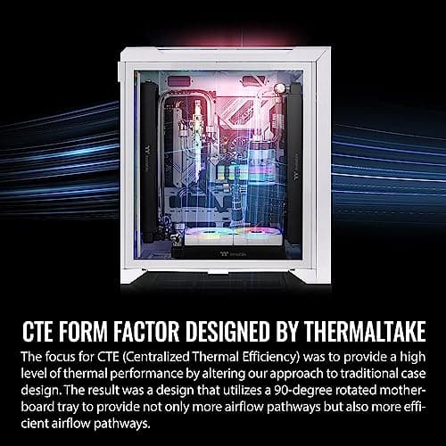 Thermaltake CTE C700 ATX Mid Tower White Tempered Glass ARGB image