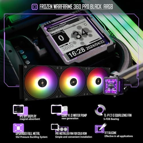 Thermalright Frozen Warframe PRO Water 360mm ARGB Black image