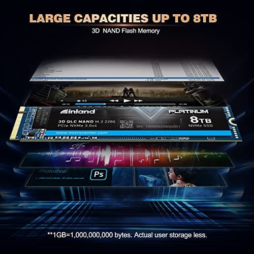 Inland Platinum 8TB M.2 SSD PCIe 3.0 NVMe image