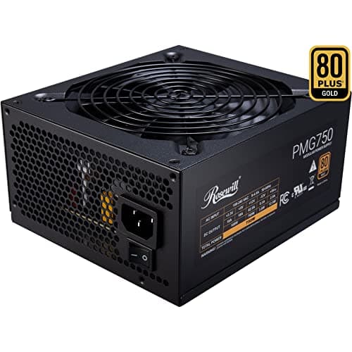 Rosewill PMG750 Black ATX 750W Fully Modular 80+ Gold Certified image