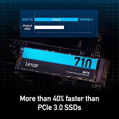 Lexar NM710 1TB SSD M.2-2280 PCIe 4.0 x4 NVMe image