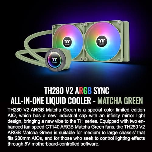 Thermaltake TH280 V2 Water 280mm ARGB Sync Green image