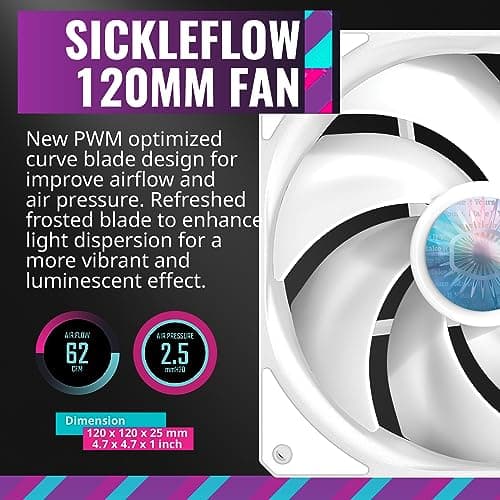 Cooler Master MasterLiquid ML240L V2 Water 240mm RGB 62 CFM White / Black image