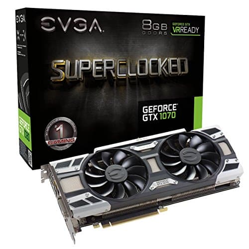 EVGA SC GAMING ACX 3.0 GeForce GTX 1070 8GB GDDR5 Black / Silver image