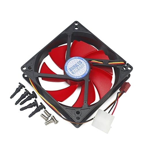 Efferey 100mm CPU Heatsink Cooler Black/Red image
