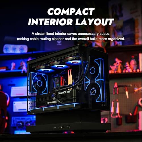 darkFlash Floatron F1 mATX Black image