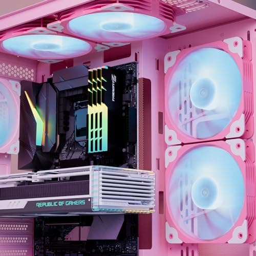 Vetroo SA-140 140mm Pink PWM Addressable RGB 69.29 CFM 1-Pack image