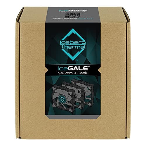 Iceberg Thermal IceGALE 120mm Gray PWM 76 CFM 3-Pack image