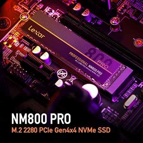 Lexar Professional NM800PRO 1TB SSD M.2-2280 PCIe 4.0 x4 NVMe image