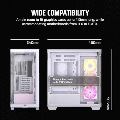 Corsair iCUE LINK 3500X RGB ATX Mid Tower White Tempered Glass image