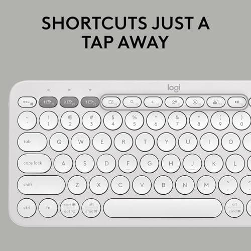 Logitech Pebble 2 Bluetooth/Wireless/Wired Standard Keyboard With Optical Mouse image