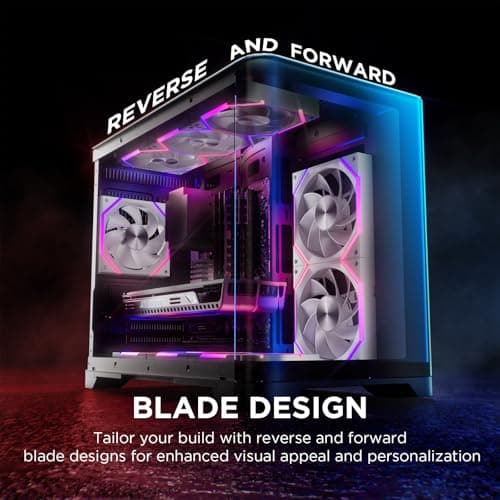 Asiahorse Nyota A14 140mm PC Case Fan – High-Efficiency Cooling Reverse Blade White image