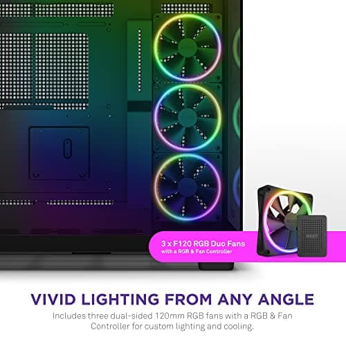 NZXT H9 Elite ATX Mid Tower Black Tempered Glass Side Panel image