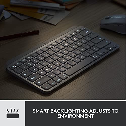 Logitech MX Keys Bluetooth/Wireless/Wired/Wired Mini Keyboard With Laser Mouse image