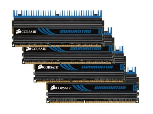 Corsair Dominator Black / Blue DDR3-1600 CL8 8GB (4x2GB) image