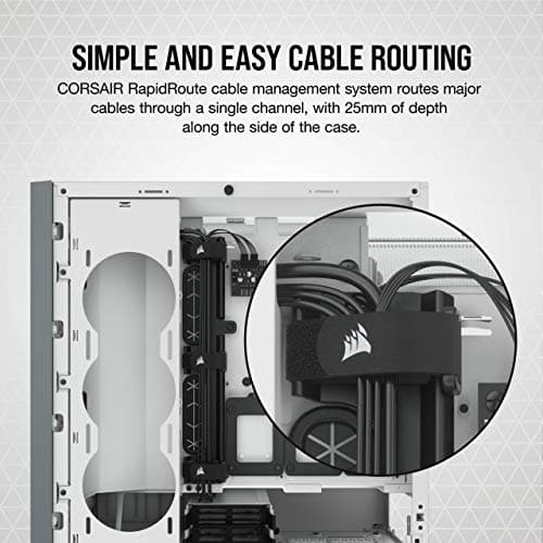 Corsair 5000D AIRFLOW ATX Mid Tower White / Gray Tempered Glass Side Panel image