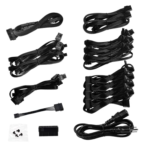 EVGA SuperNOVA Black / Silver 1000 P6 1000W Fully Modular 80+ Platinum Certified ATX image