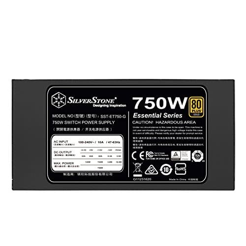 Silverstone Essential Black / Yellow 750W Non-Modular 80+ Gold image