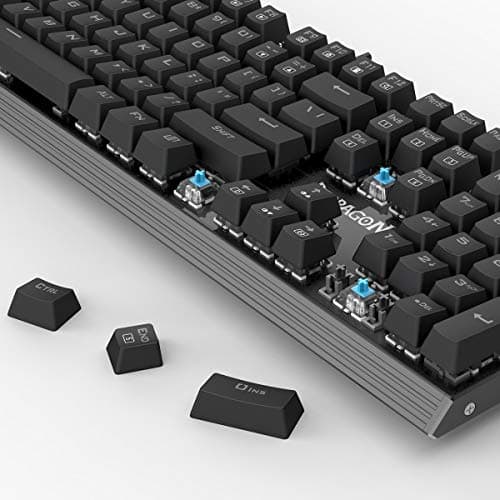 Redragon K570 PARTRYUSA RGB Backlit Mechanical Gaming Keyboard, Blue Switch, Gunmetal Solid Aluminum Base image