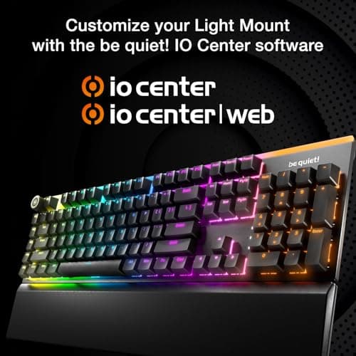 be quiet! Light Mount RGB Wired Silent Black Tactile Gaming Keyboard image