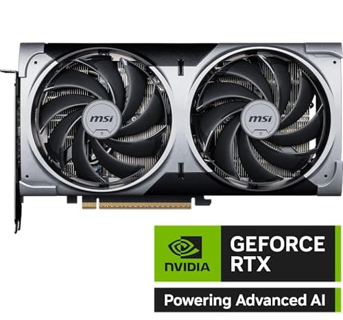 MSI VENTUS 2X OC GeForce RTX 5070 12GB GDDR7 Silver / Black image