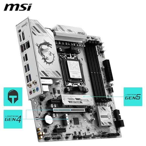 MSI B850M GAMING PLUS WIFI6E AM5 DDR5 Micro ATX image