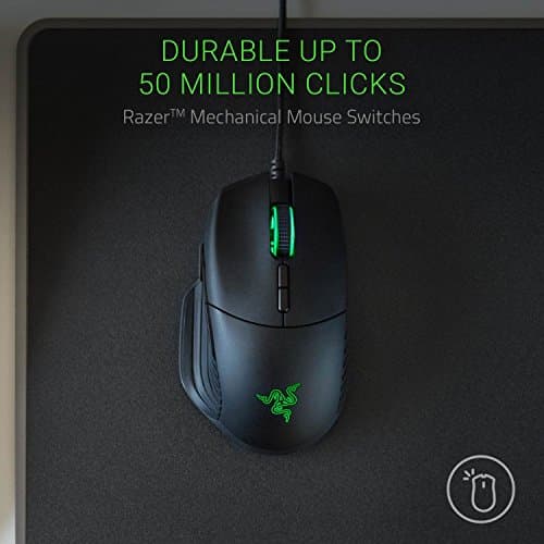 Razer Basilisk - Chroma Enabled RGB FPS Gaming Mouse - Worlds Most Precise Sensor - Comfortable Grip w/ DPI Clutch & Customizable Scroll Wheel Resistance (Renewed) image