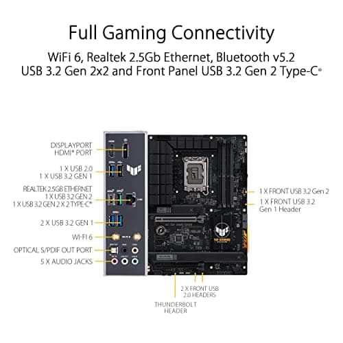 Asus B760-PLUS TUF GAMING WIFI D4 DDR4 ATX image