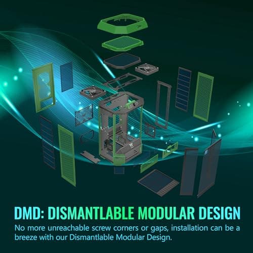 Thermaltake The Tower 300 MicroATX Mini Tower Tempered Glass Side Panel - Racing Green image