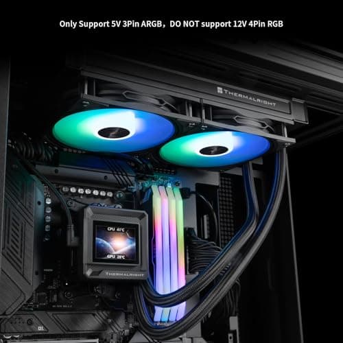 Thermalright Frozen Warframe 240 SE ARGB Water 240mm 70.84 CFM Black image