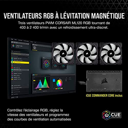 Corsair iCUE H150i ELITE CAPELLIX Water 360mm Black image