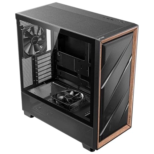 Antec FLUX ATX Mid Tower Black / Brown Tempered Glass Side Panel image