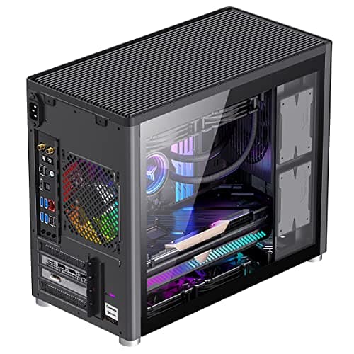 GameMax Spark Micro ATX Mid Tower Black with Tempered Glass Side Panel and USB 3.2 Gen 1 Type-C / USB 3.2 Gen 1 Type-A image