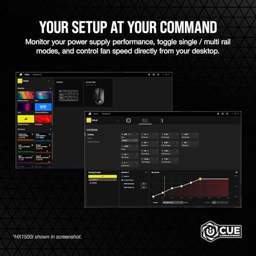 Corsair HX1000i (2023) Black ATX 1000W Fully Modular 80+ Platinum Certified image