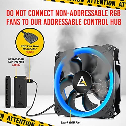 Antec SPARK 120mm Black RGB PWM 45.03 CFM 1-Pack image