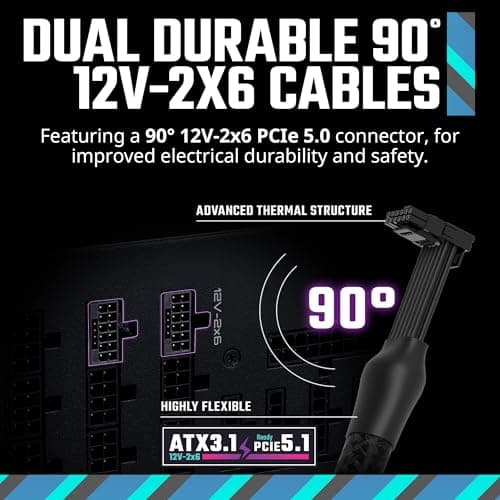 Cooler Master V Platinum V2 Black / Purple 1600W Fully Modular 80+ Platinum Certified ATX image