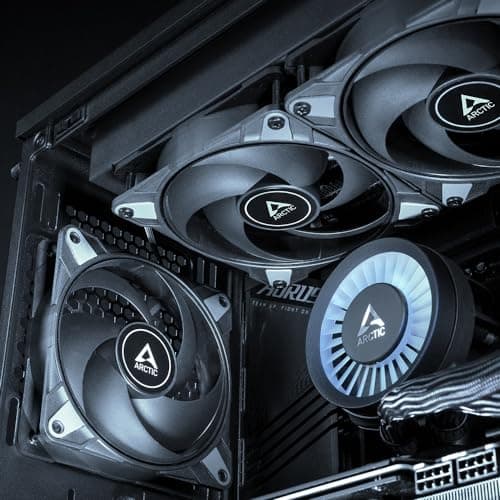 ARCTIC P12 Max 120mm Black PWM 81.04 CFM 5-Pack image