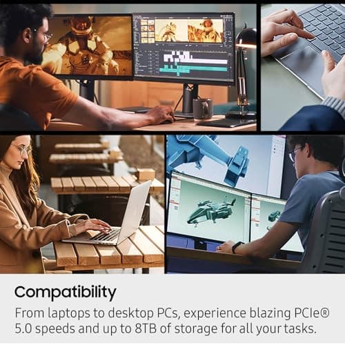 Samsung 9100 PRO w/Heatsink 1TB M.2-2280 SSD PCIe 5.0 NVMe image