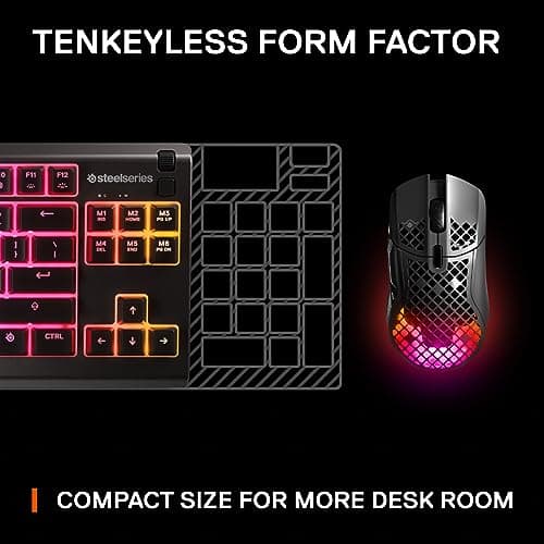 SteelSeries Apex 3 RGB TKL Wired Gaming Keyboard-Black image