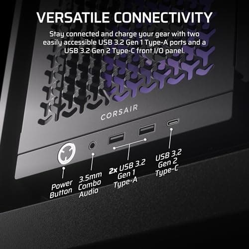 Corsair FRAME 4000D RS ARGB Modular Mid-Tower PC Case - Black image