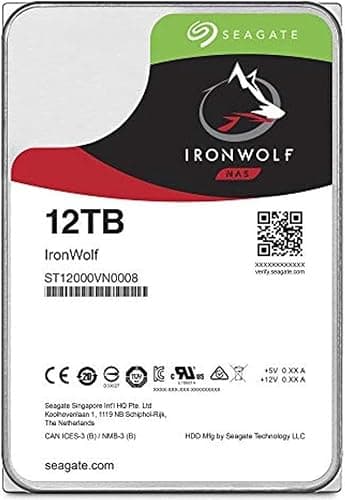 Seagate IronWolf NAS 12TB HDD 7200RPM 3.5" SATA 6.0 Gb/s image