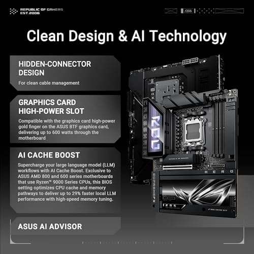 Asus X870E ROG CROSSHAIR HERO BTF WIFI DDR5 ATX image