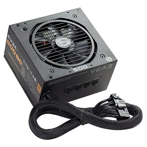EVGA 500 BQ, 80+ BRONZE 500W, Semi Modular, FDB Fan, 3 Year Warranty, Power Supply image