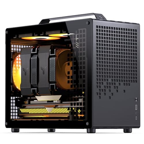 Jonsbo Jonsplus Z20 Micro ATX Desktop Black with Tempered Glass Side Panel and USB 3.2 Gen 2 Type-C, USB 3.2 Gen 1 Type-A image