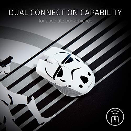 Razer Atheris Ambidextrous Wireless Mouse: 7200 DPI Optical Sensor - 350 Hr Battery Life - USB Wireless Receiver & Bluetooth Connection - Stormtrooper Limited Edition image