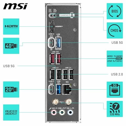 MSI X870 GAMING PLUS WIFI AM5 DDR5 ATX image