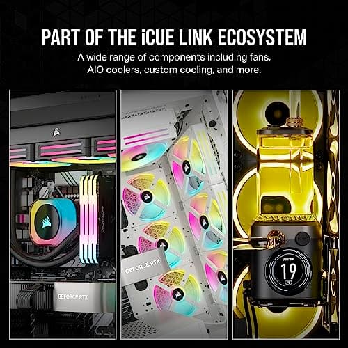 Corsair iCUE LINK H150i RGB Water 360mm 63.1 CFM Black image